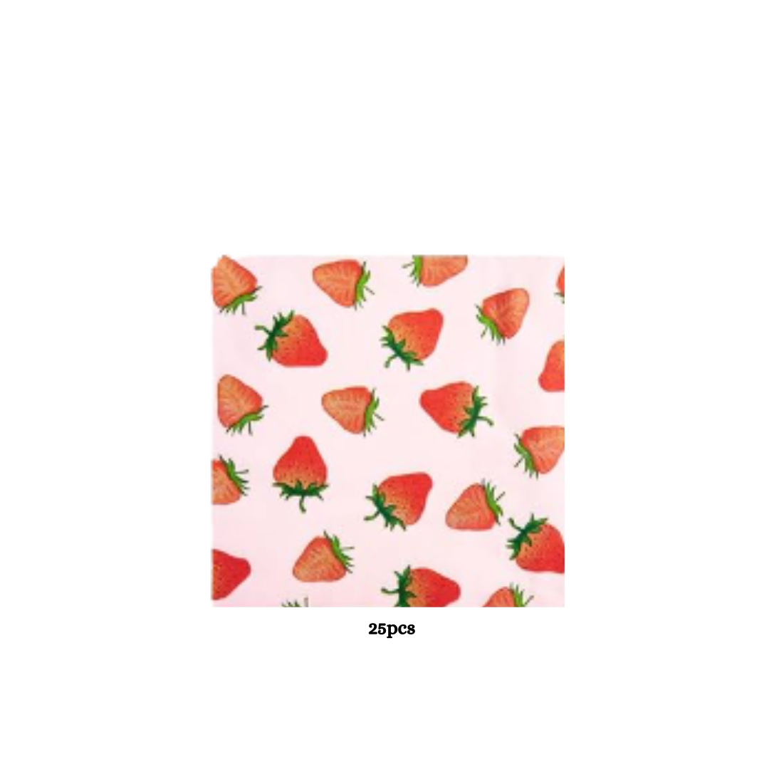Strawberry theme Dinnerware, Plates, Cups and Napkins