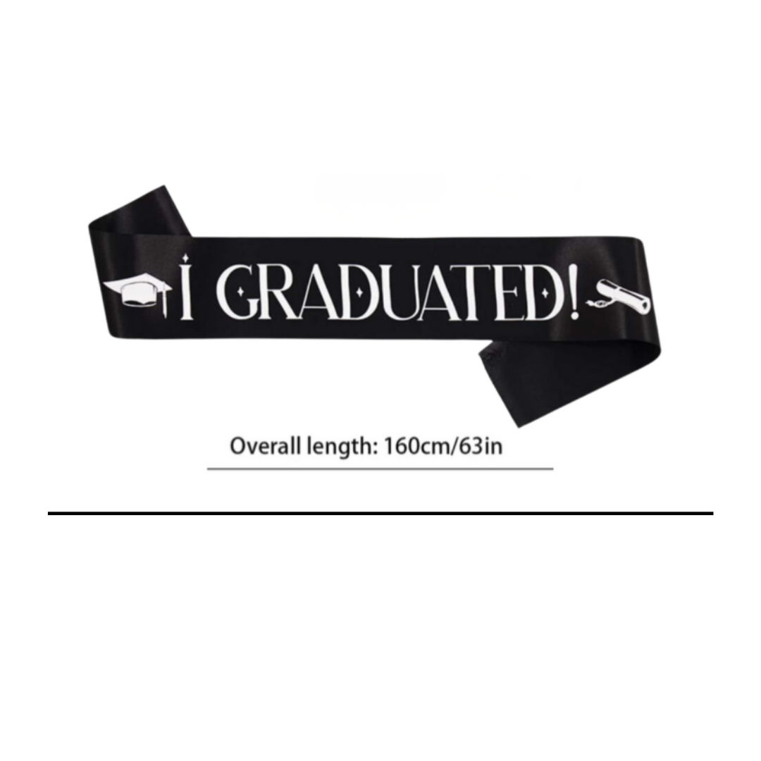 Graduation Party Sash "I Graduated"