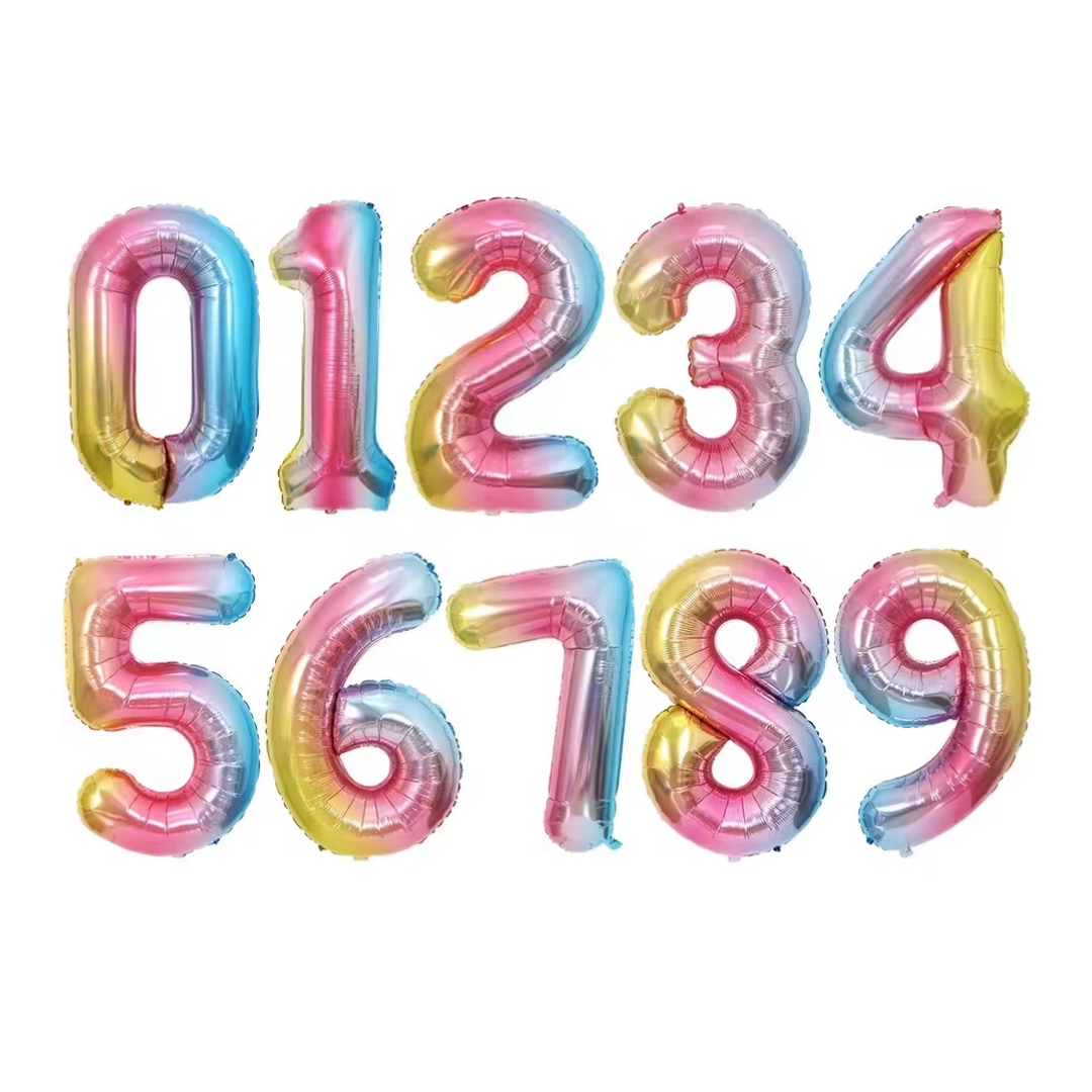 Gradient - 40inch Foil Number Balloons