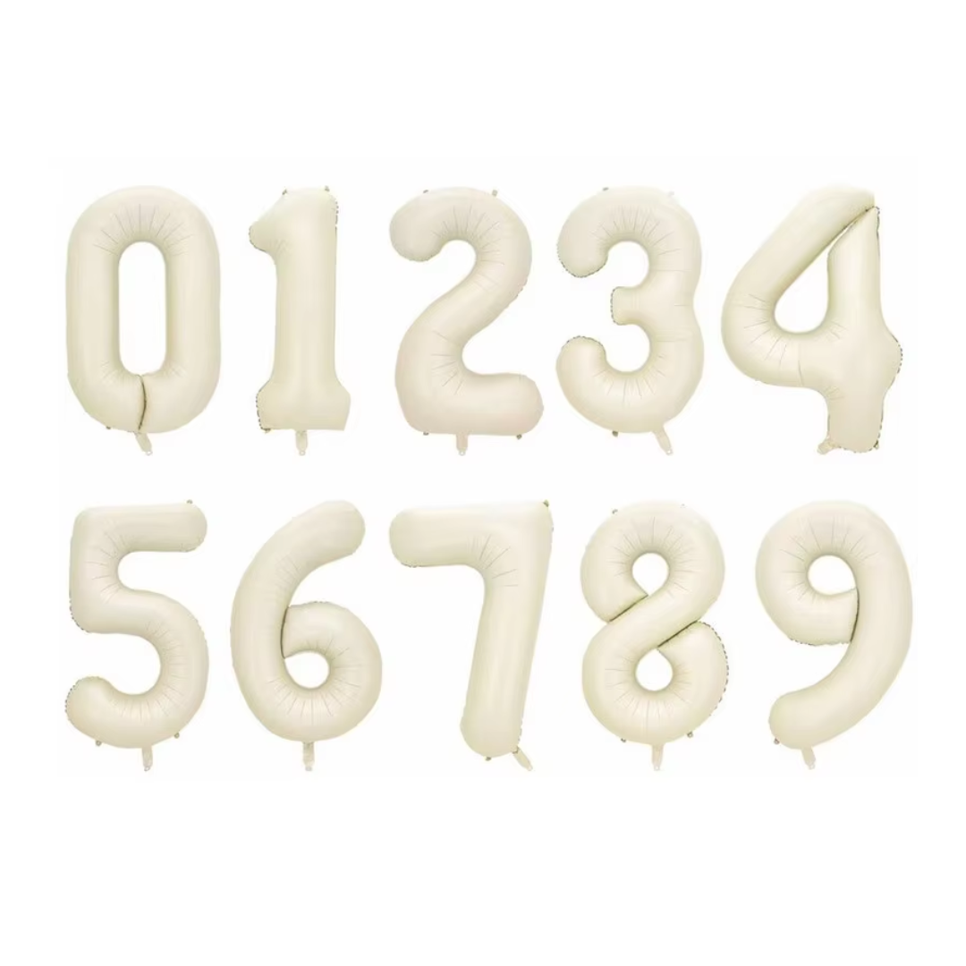 Cream White - 40inch Foil number
