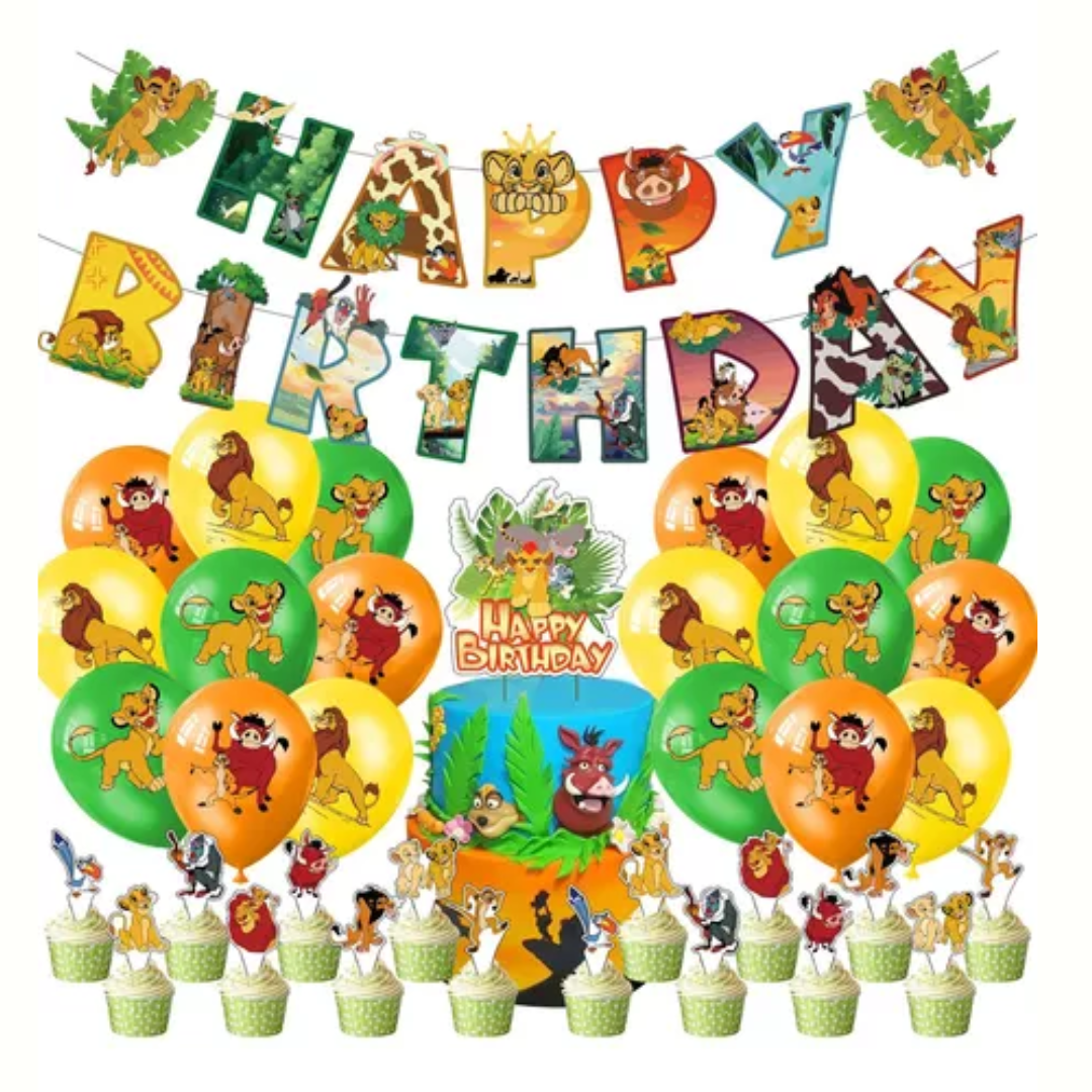 28pcs Lion King Balloon Set