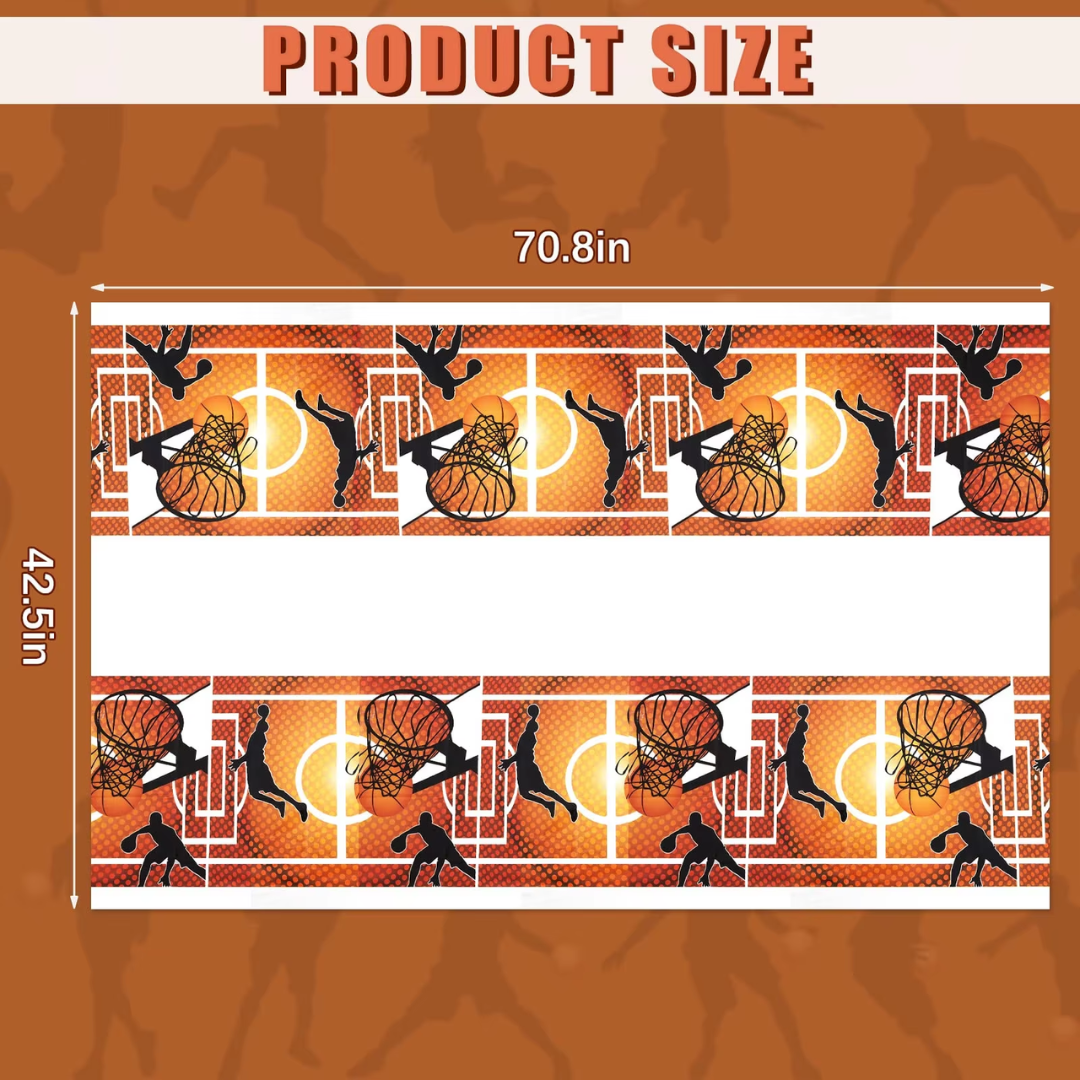 Basketball Theme Table Cover