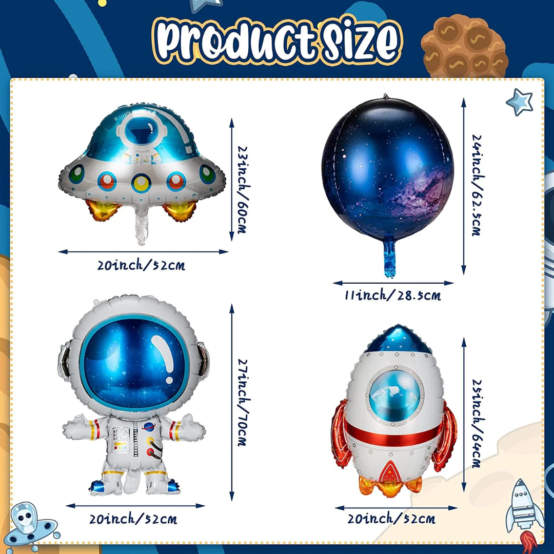 7pcs Space Foil Balloon Sets