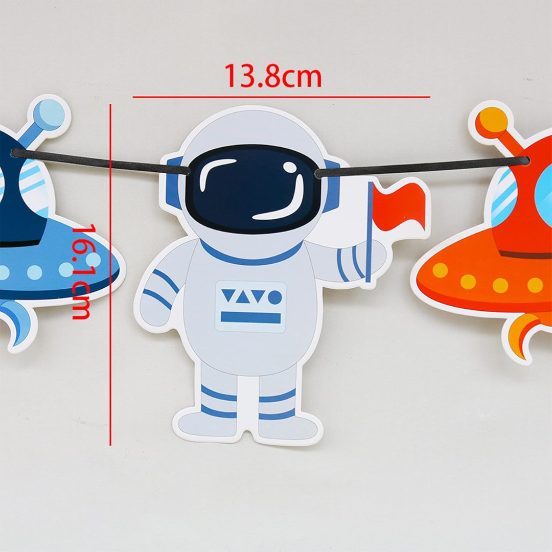 Outer Space theme Happy birthday banner