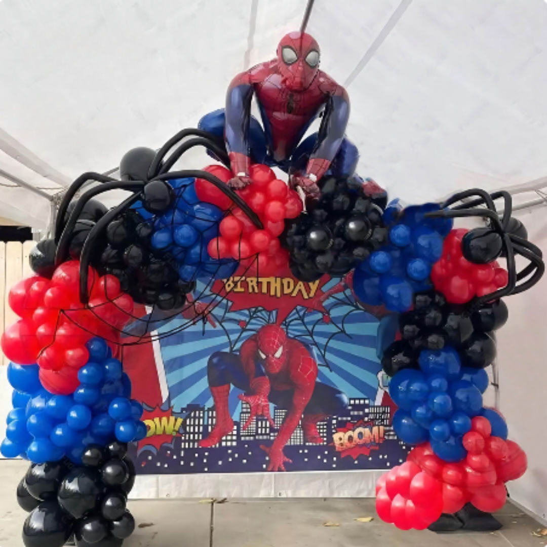 106pcs Spiderman Party Balloon Garland Kit