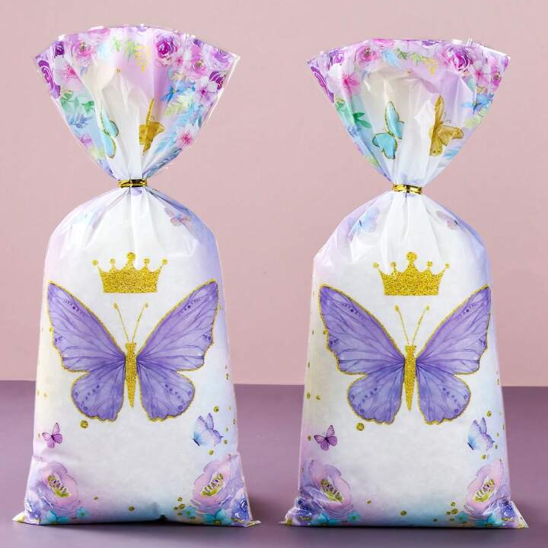 Purple Butterfly Candy Bag
