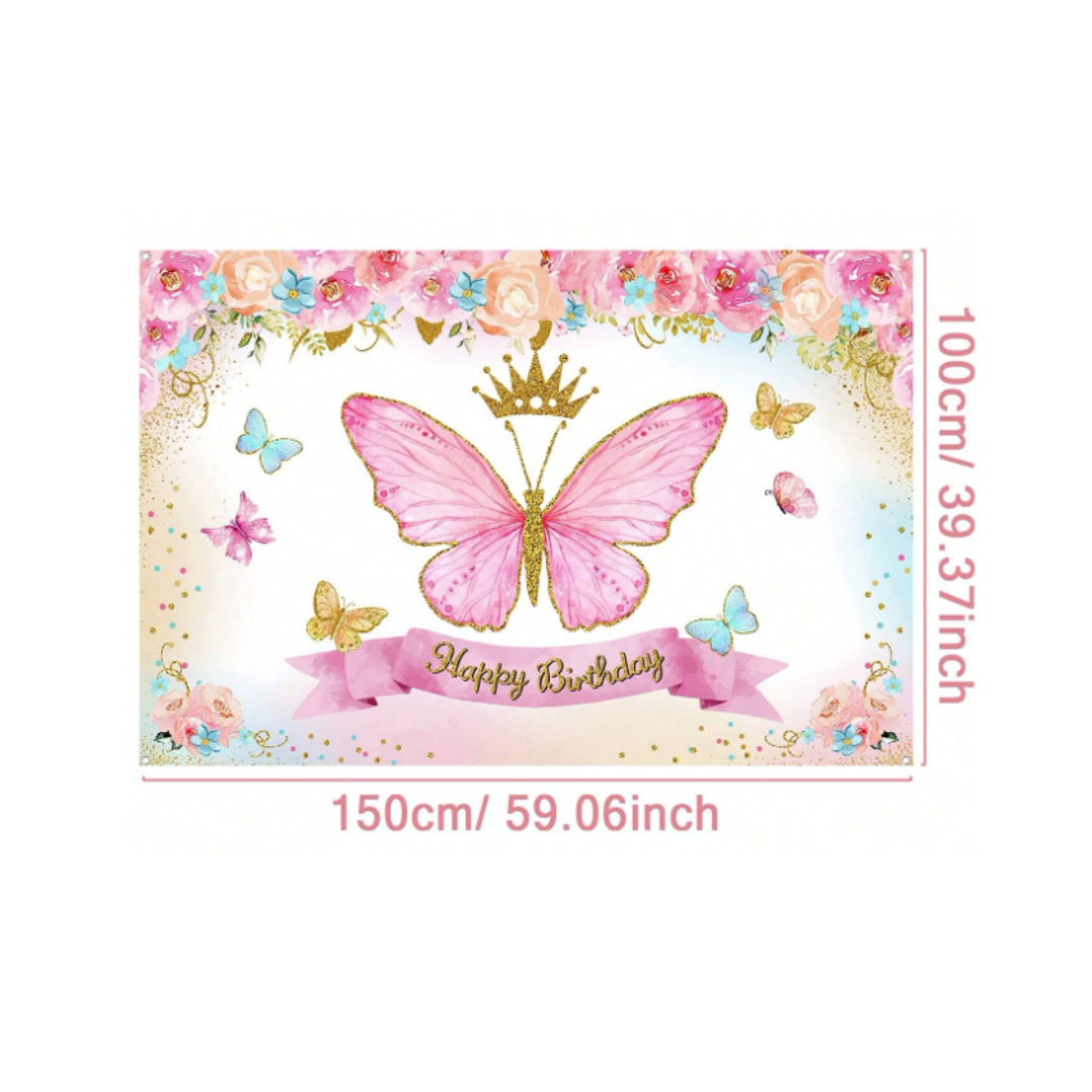 Pink Butterfly the Backdrop