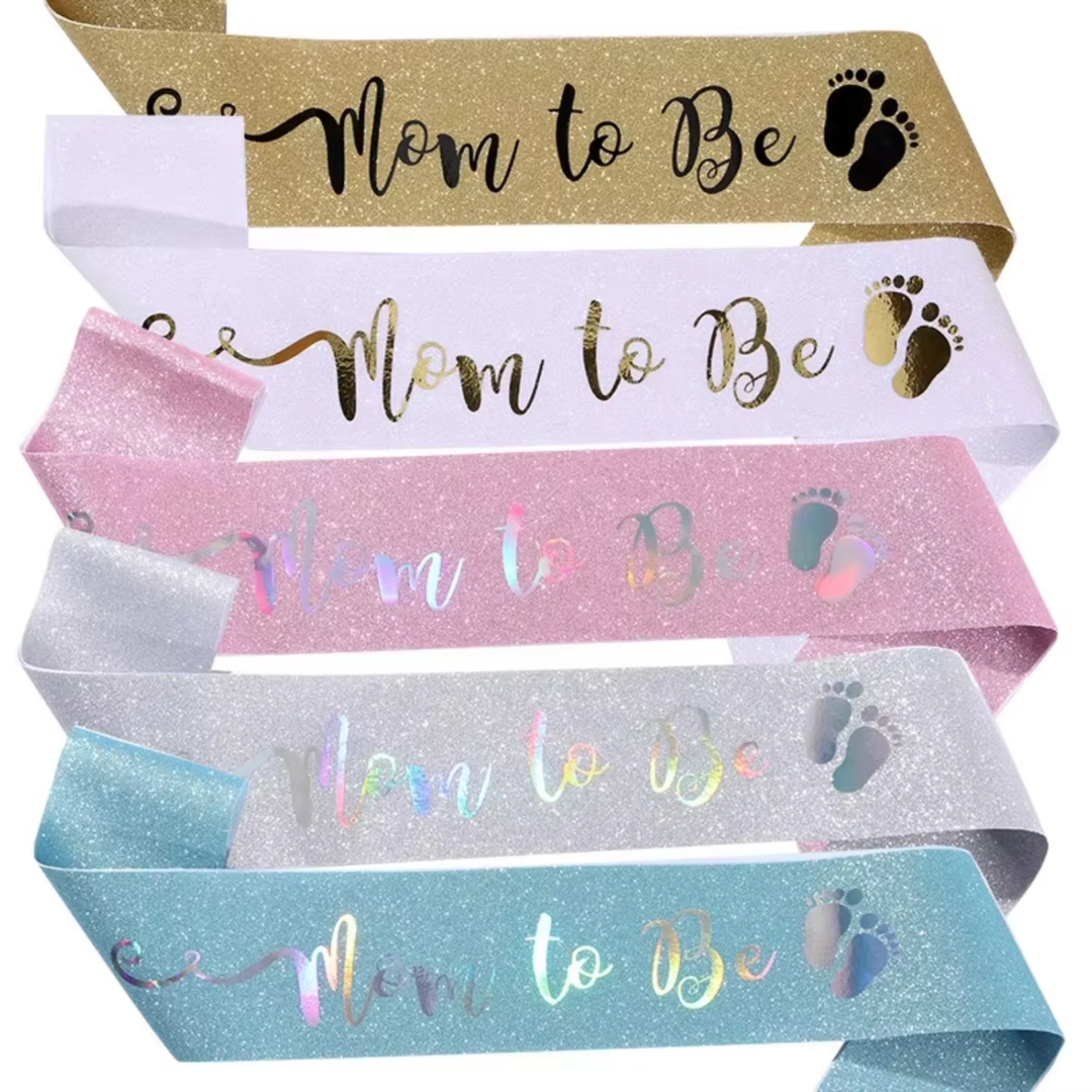 Baby Shower Gender Reveal Mom to be Sash