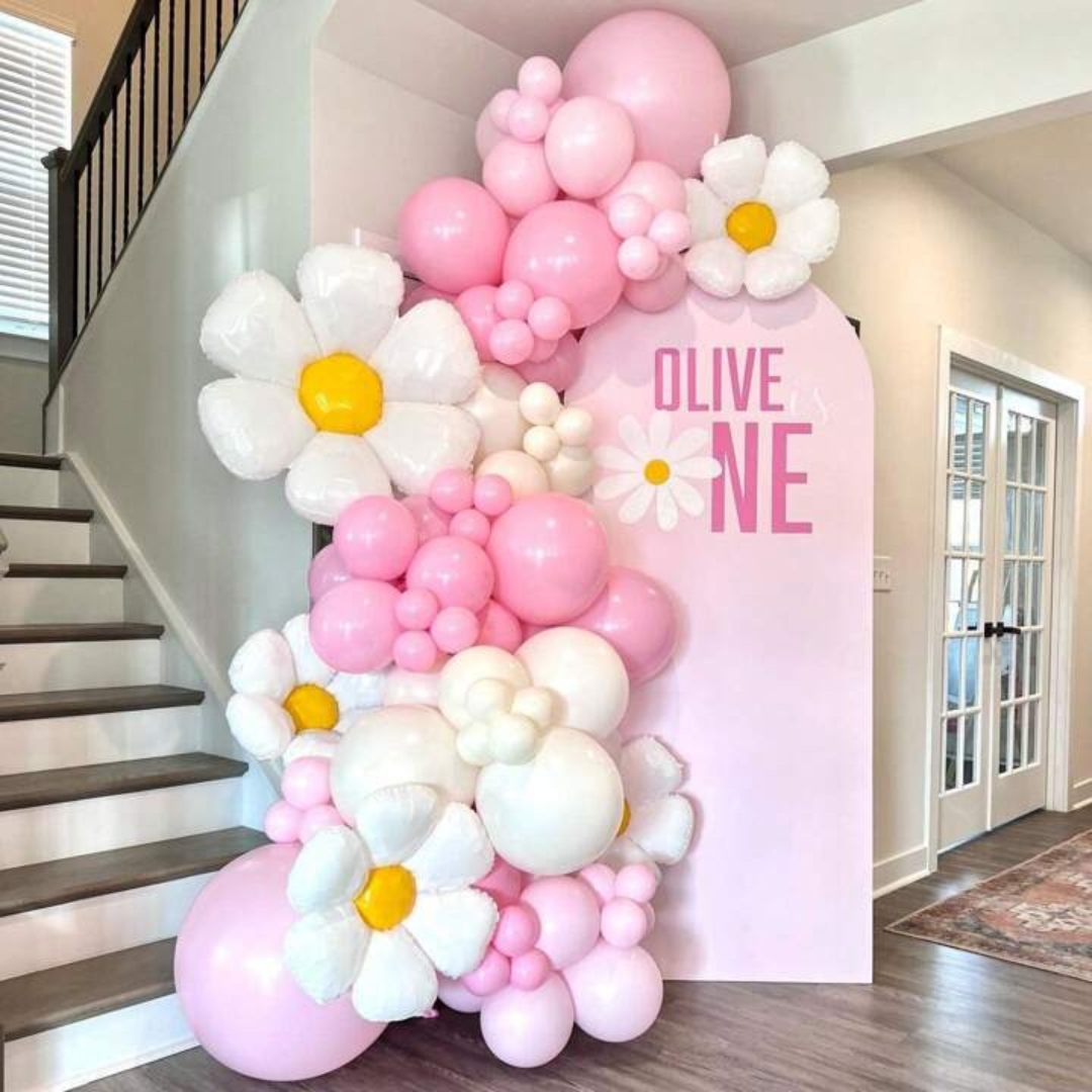 94Pcs Daisy Balloon Garland Arch Kit