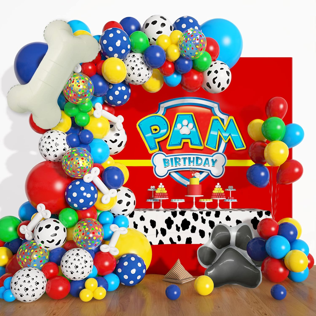 134pcs Paw Patrol Balloons Garland Kit