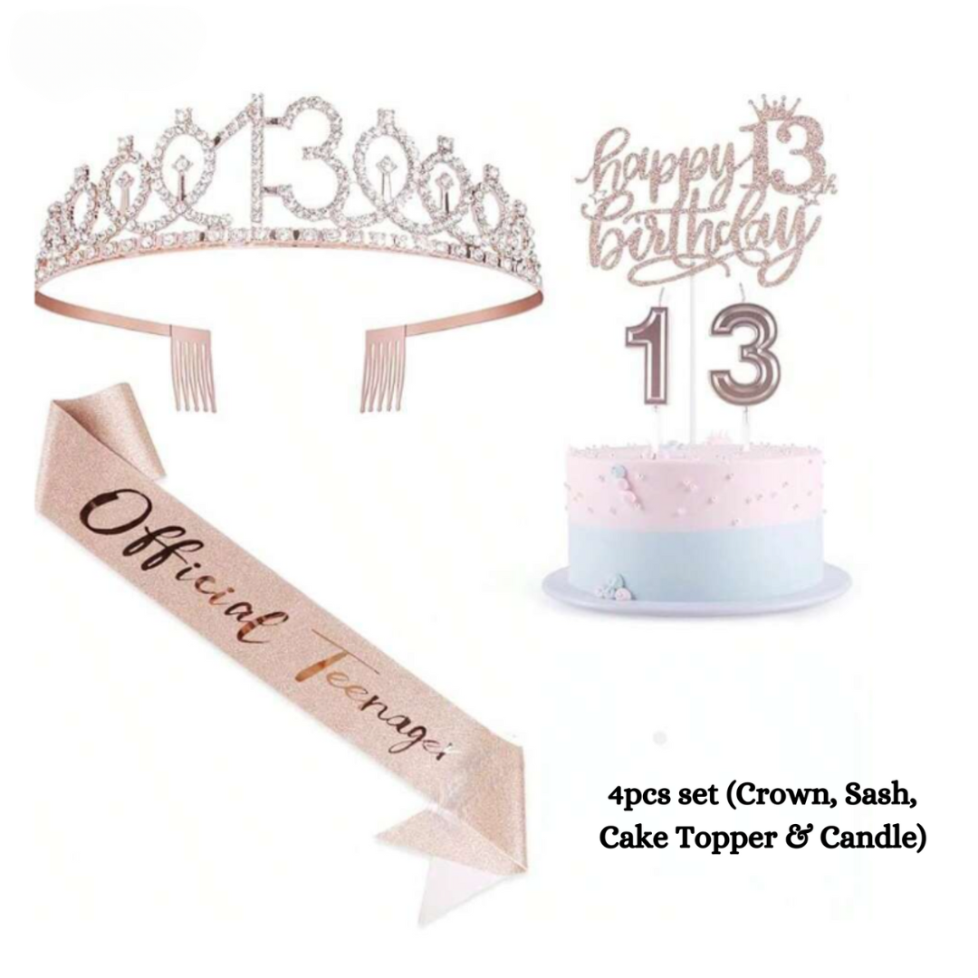 4pcs Officially Teenager Rose Gold Set