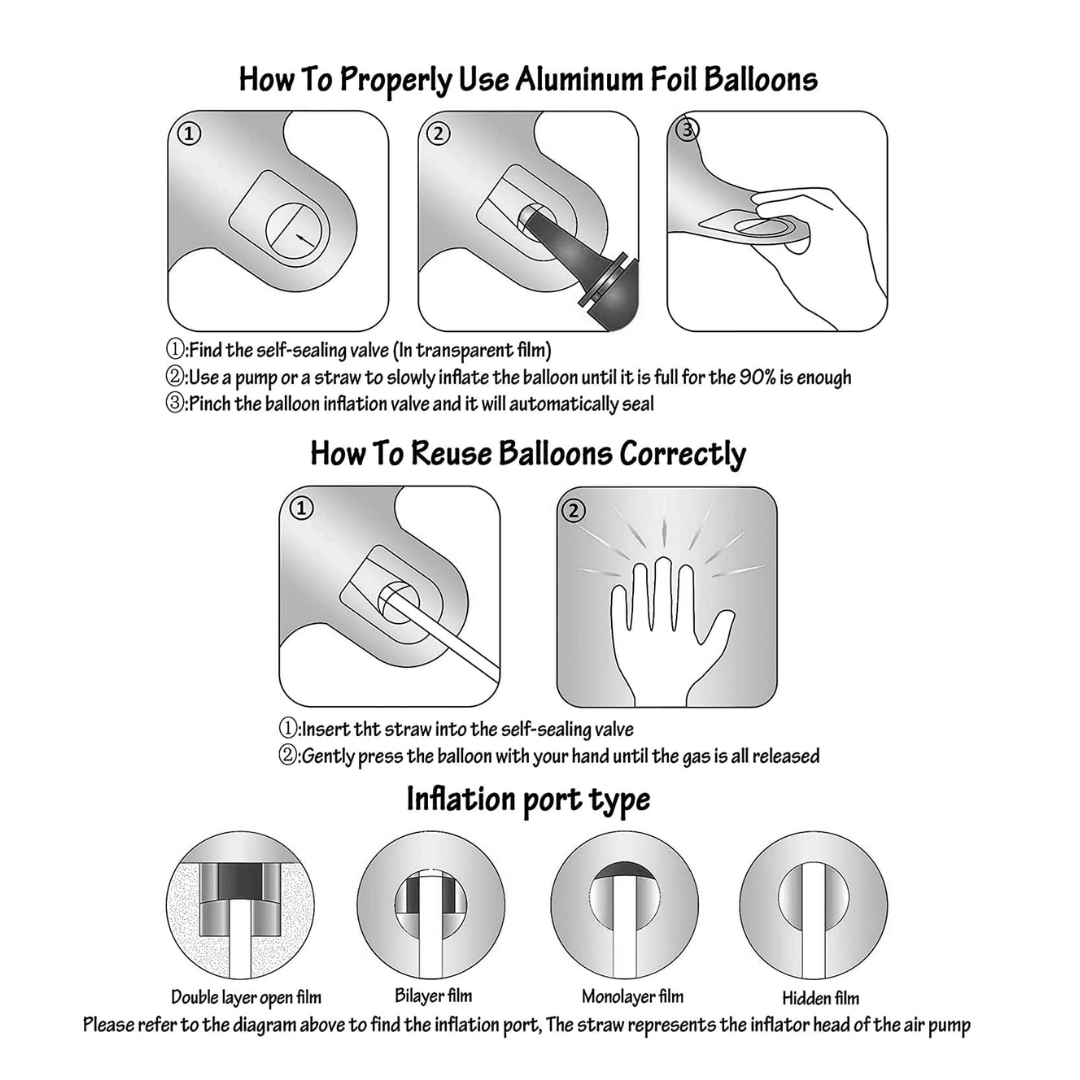 Silver- 40inch Foil Number Balloons