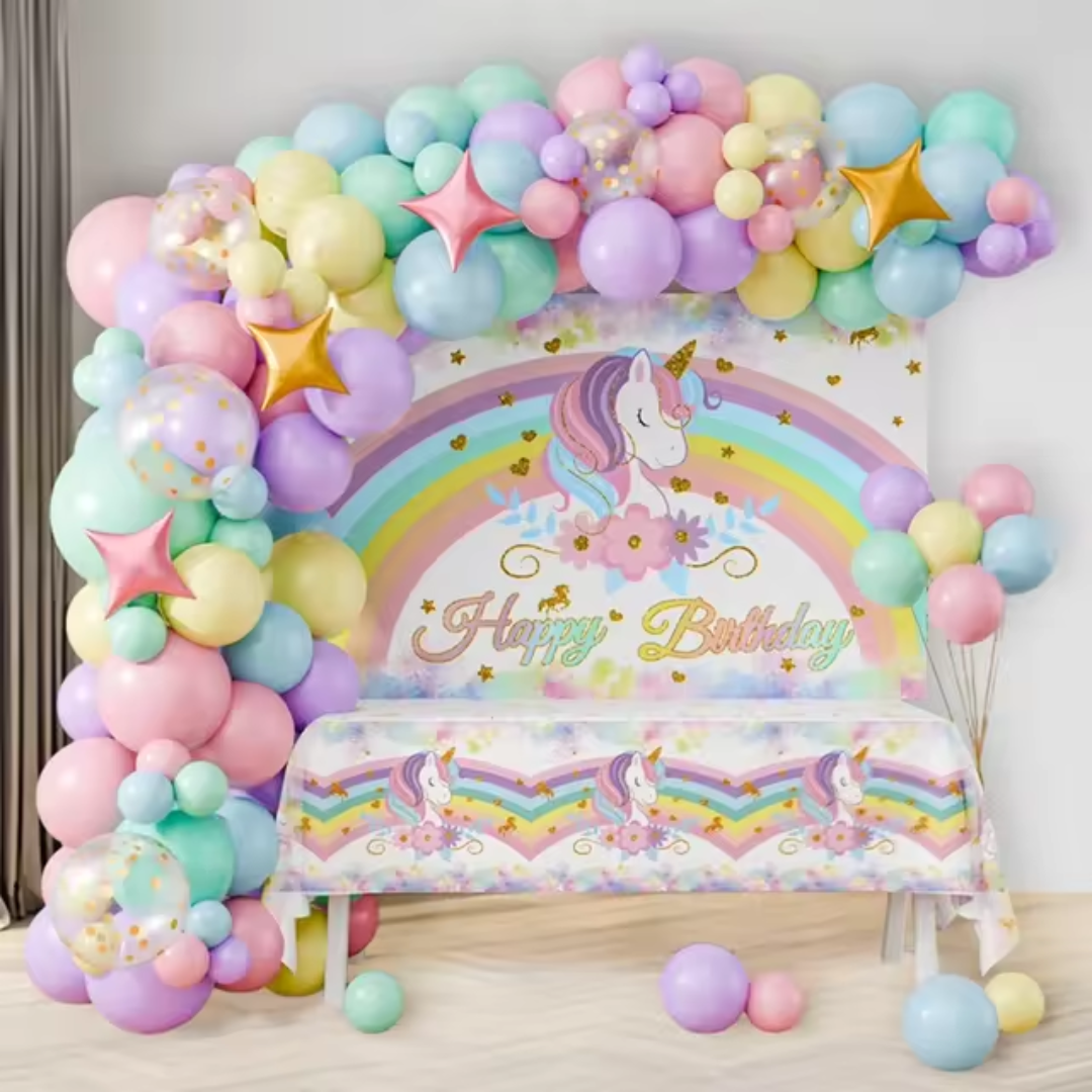 100pcs Unicorn Pastel Balloons Garland Arch Kit