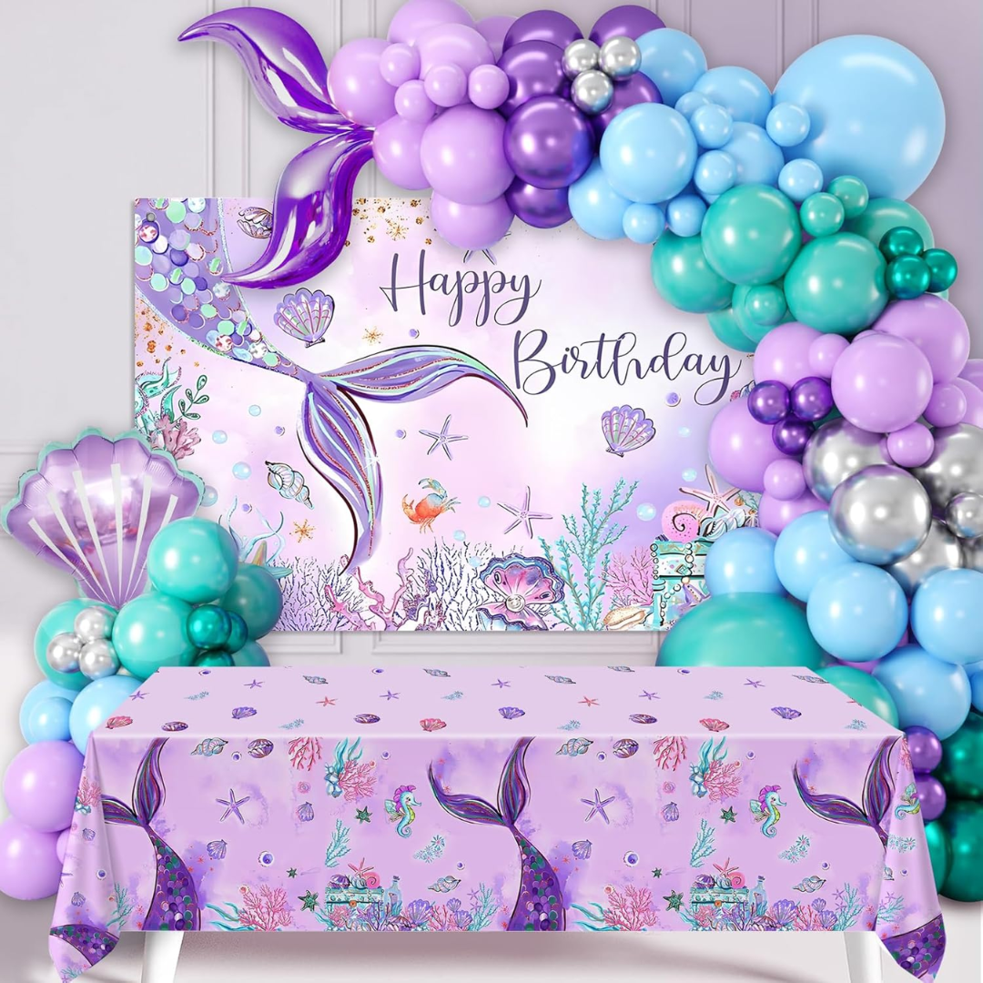 110pcs Mermaid Balloon Set