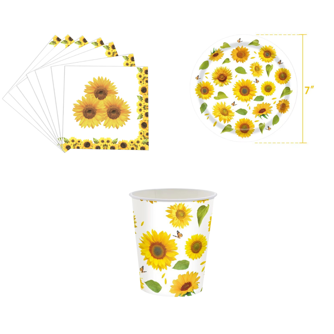 Sunflower Theme Dinnerware