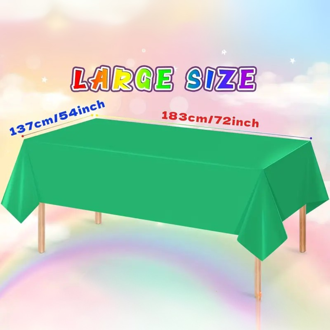 1pcs Plastic Table Cover (size: 183 x 137cm)