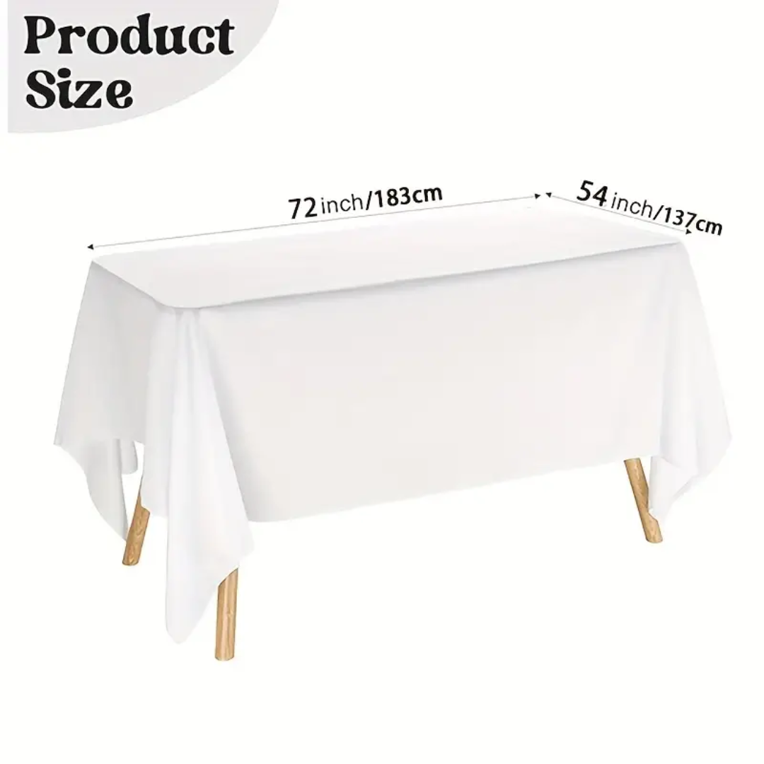 1pcs Plastic Table Cover (Size: 183 x 137cm)