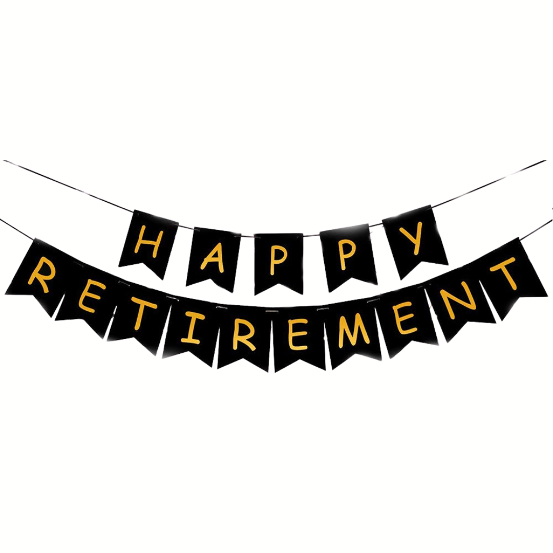 Happy Retirement Paper Banner