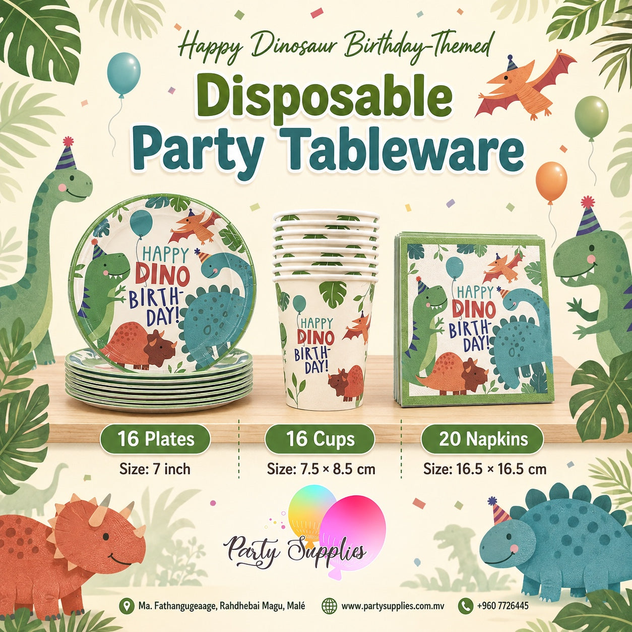 Dinosaur Theme Dinnerware,