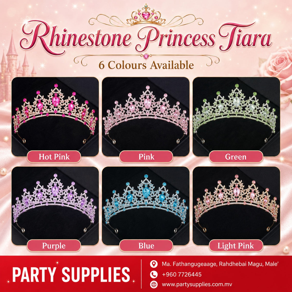 Rhinestone Princess Tiara