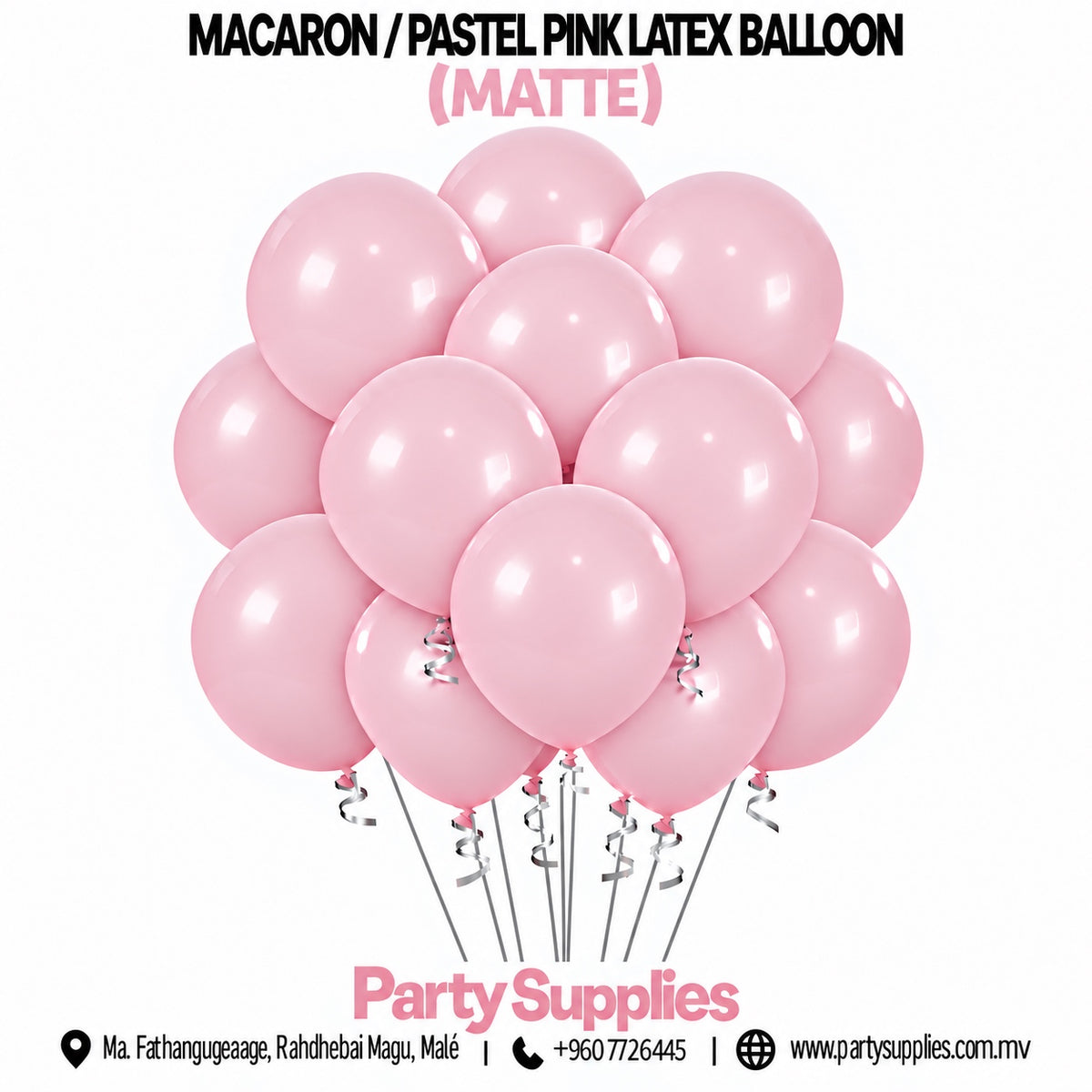 Macaron / Pastel Pink Latex Balloons