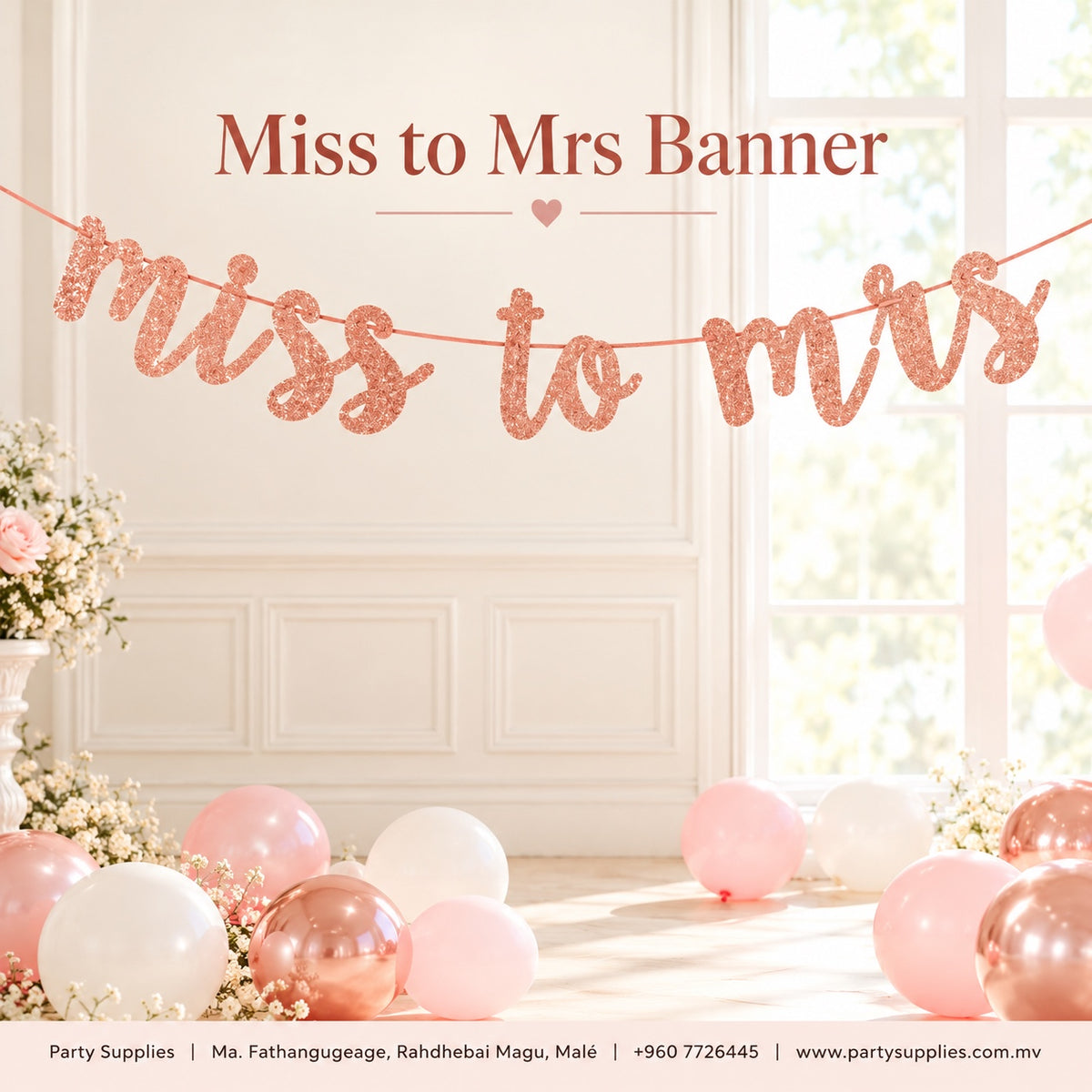 Miss To Mrs Party Banner
