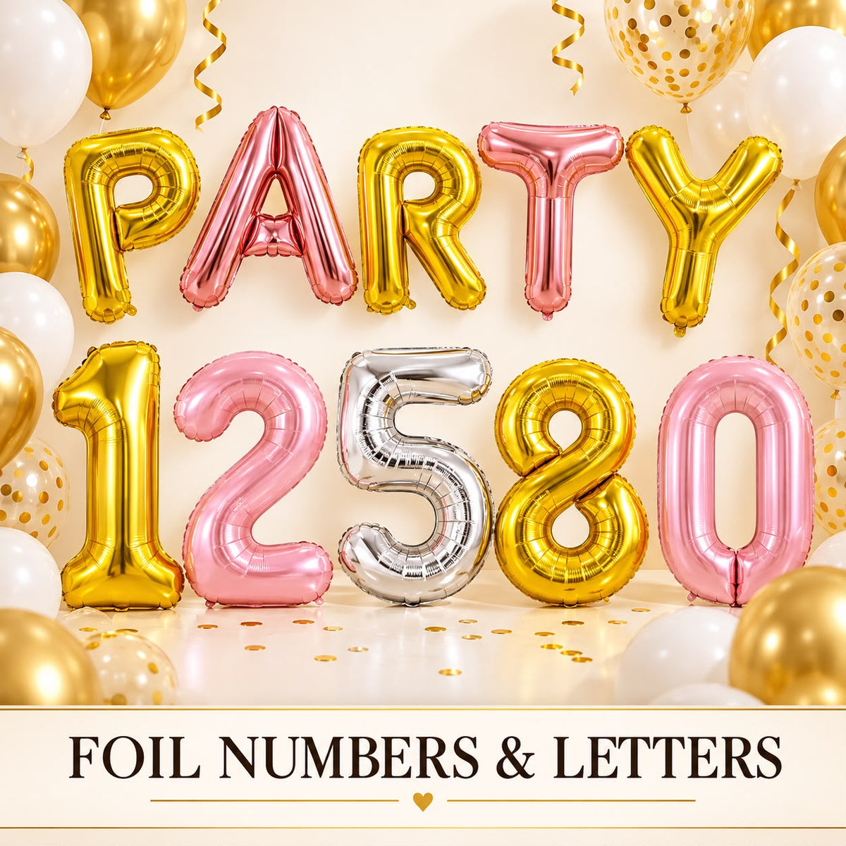 Foil Numbers and Letters