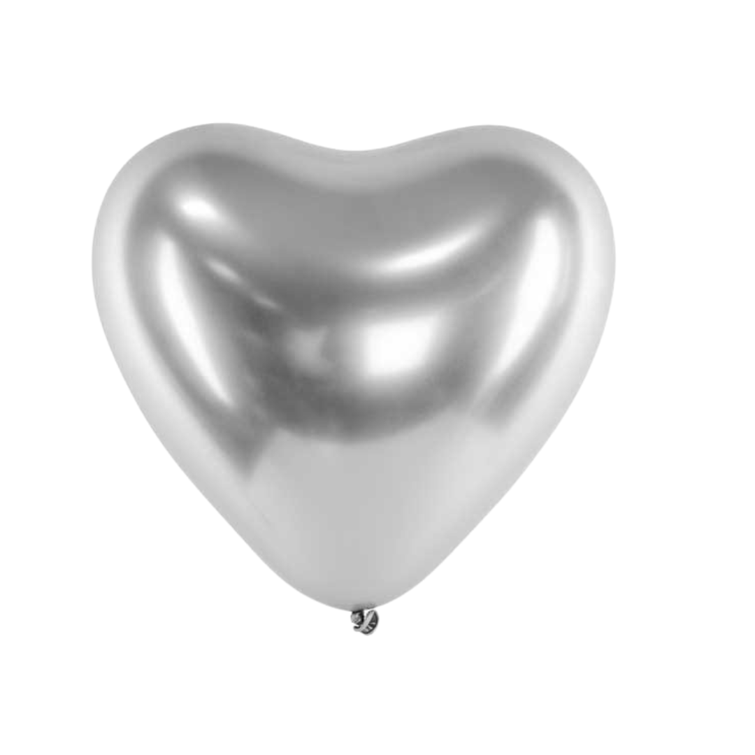 12inch Metallic Heart Balloon