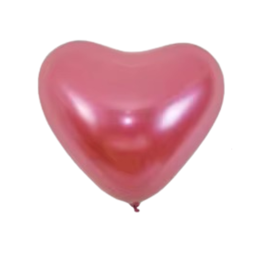 12inch Metallic Heart Balloon