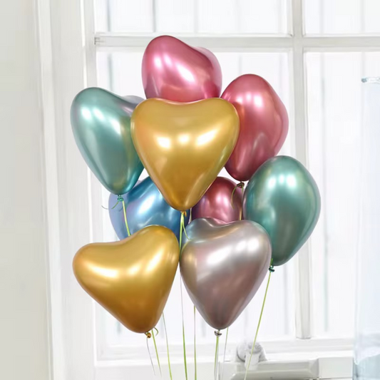 12inch Metallic Heart Balloon