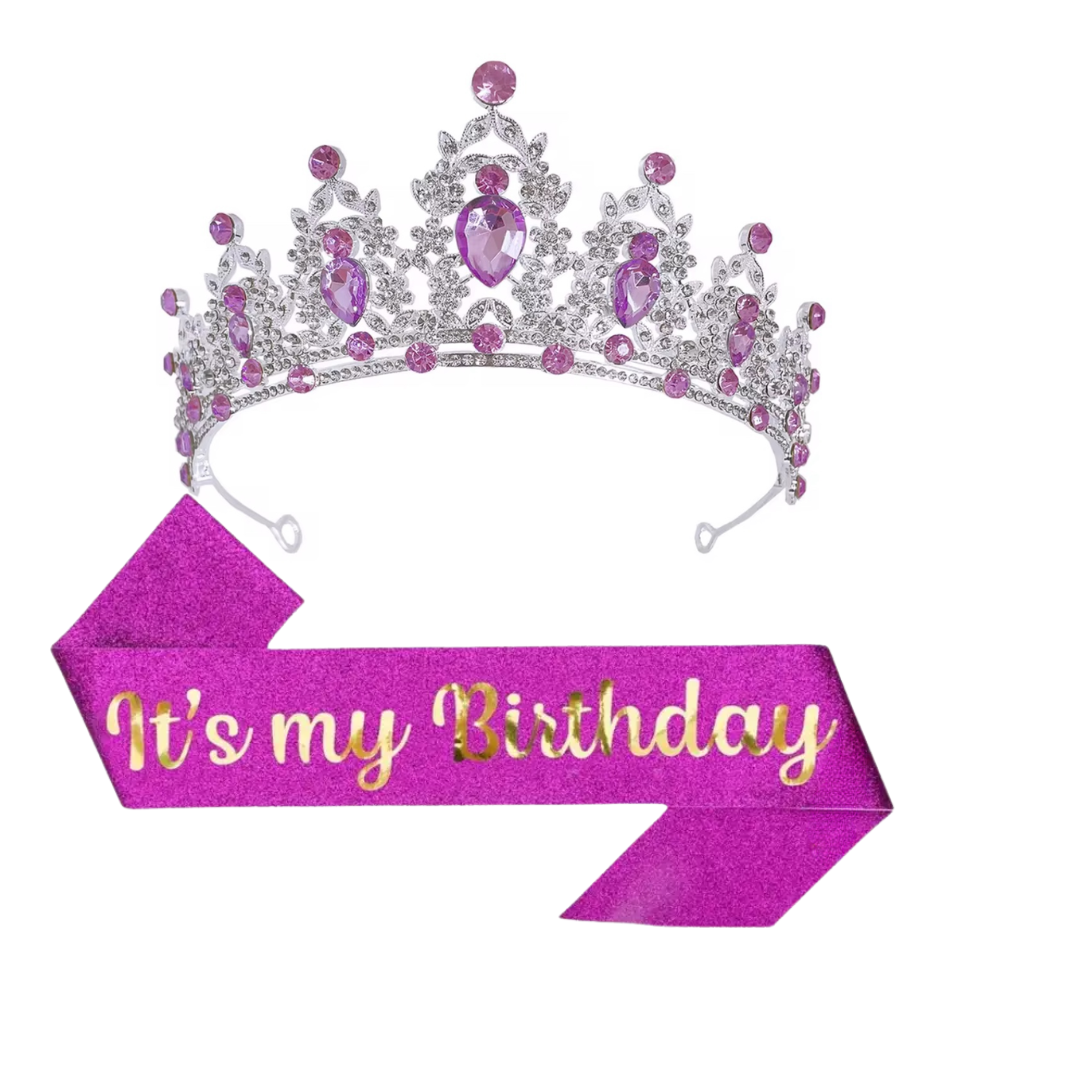 It's my Birthday Sash and Crown Set
