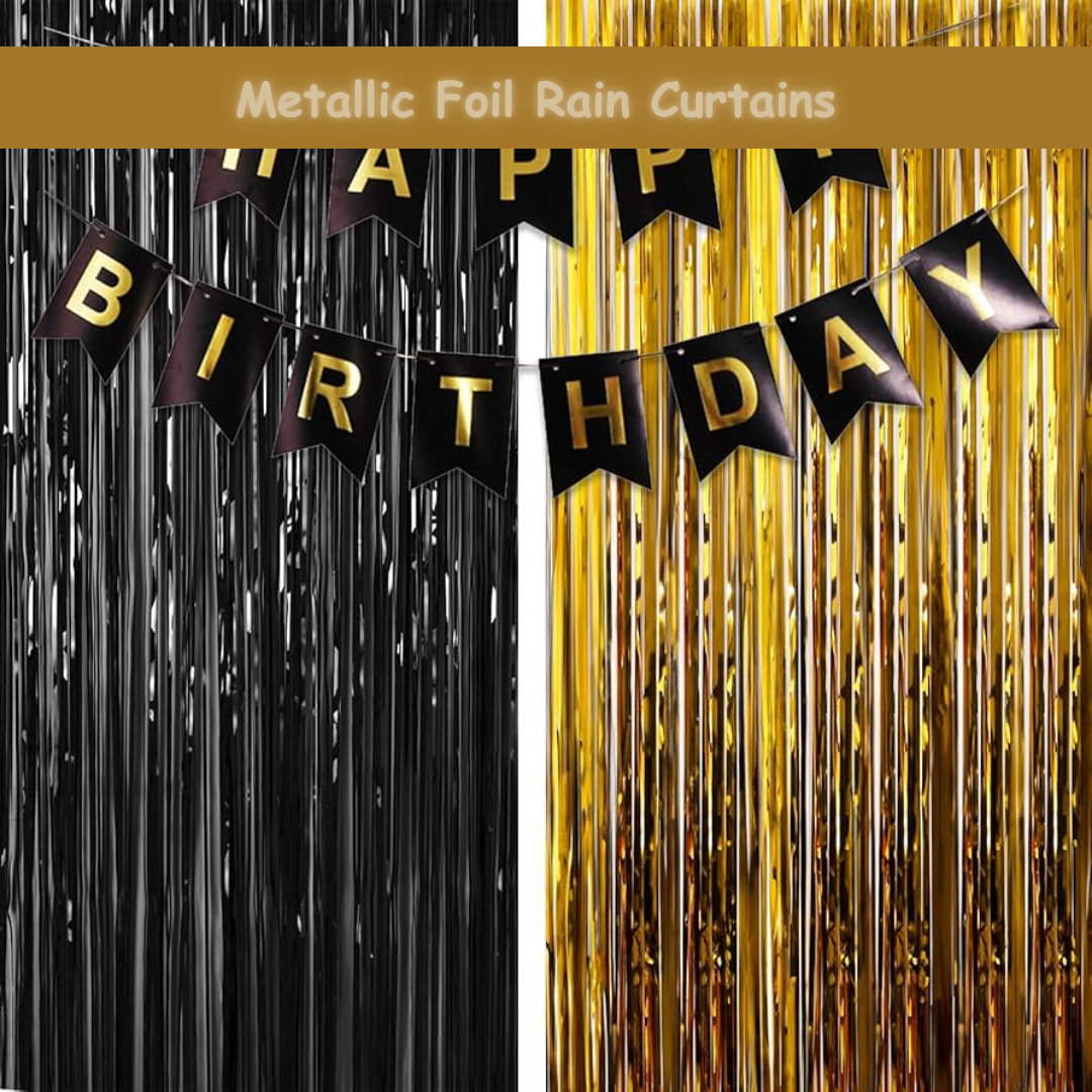 Metallic Foil Rain Curtains