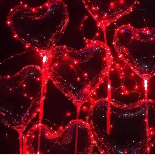 20inch Led Bobo Heart Balloon with Red Led Light