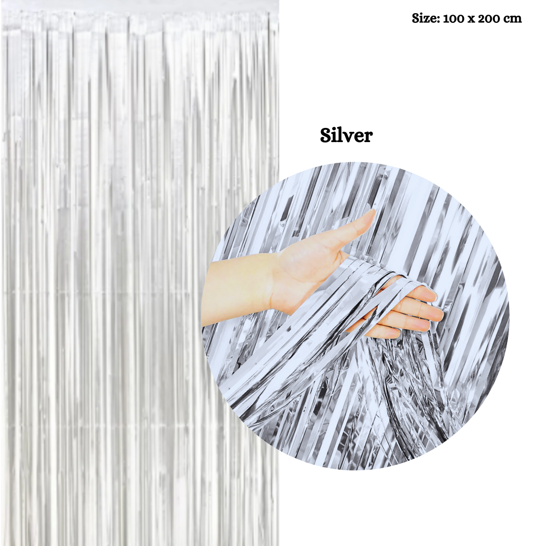 Metallic Foil Rain Curtains