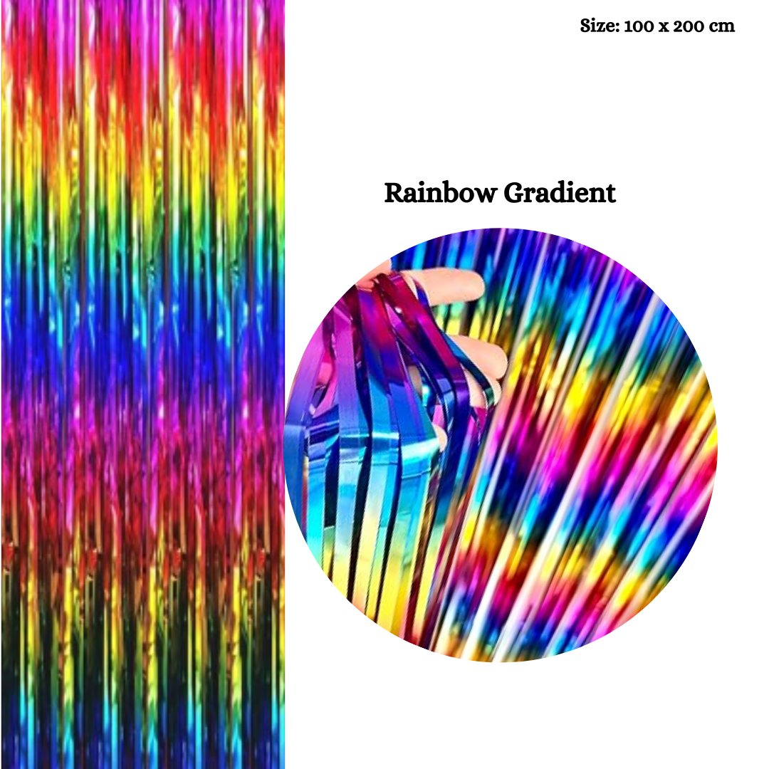 Metallic Foil Rain Curtains