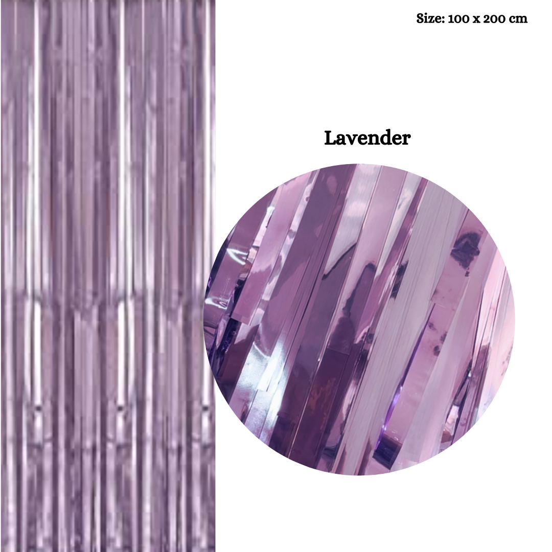Metallic Foil Rain Curtains
