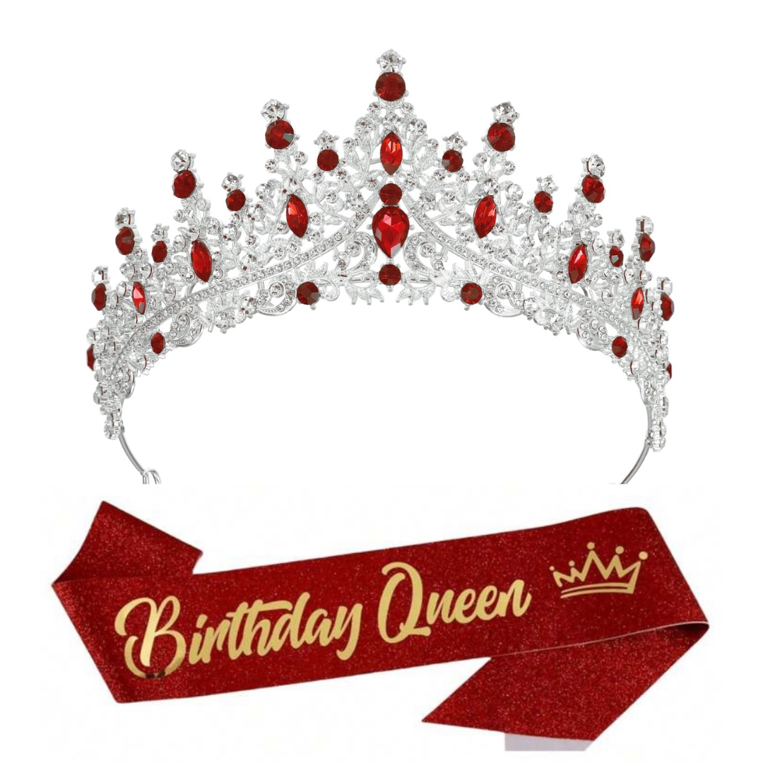 Birthday Queen Sash and Crown Set