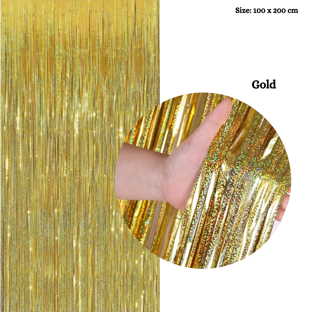 Laser Foil Rain Curtains