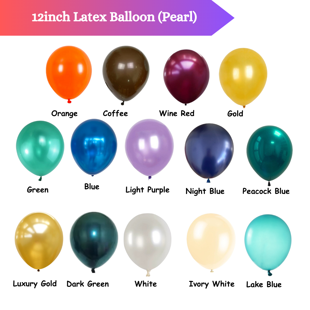 12inch Pearl Latex Balloon