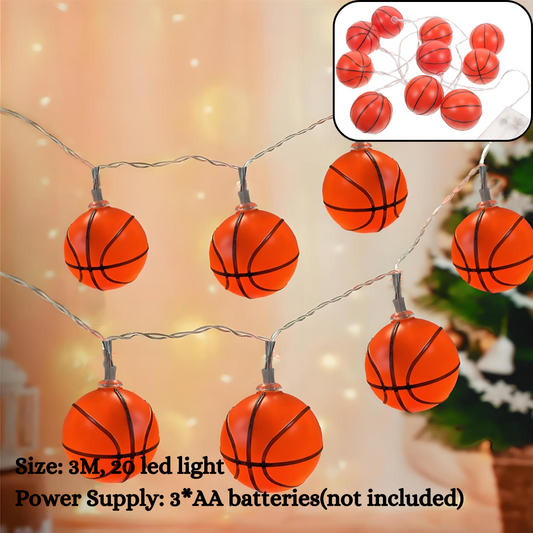 30m 20 Led Warm Basketball Shaped Fairy String Light