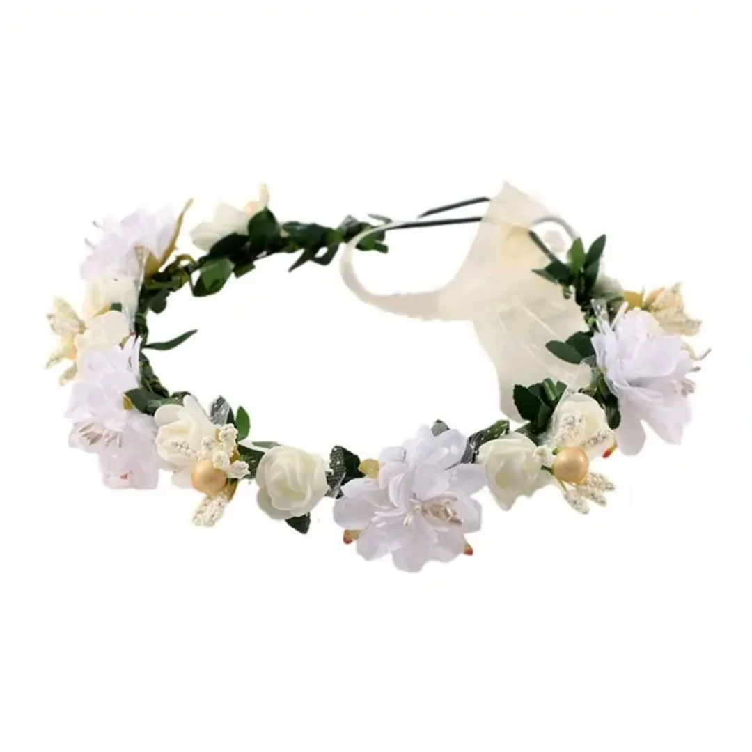 Girls Floral Flower Rose Headband