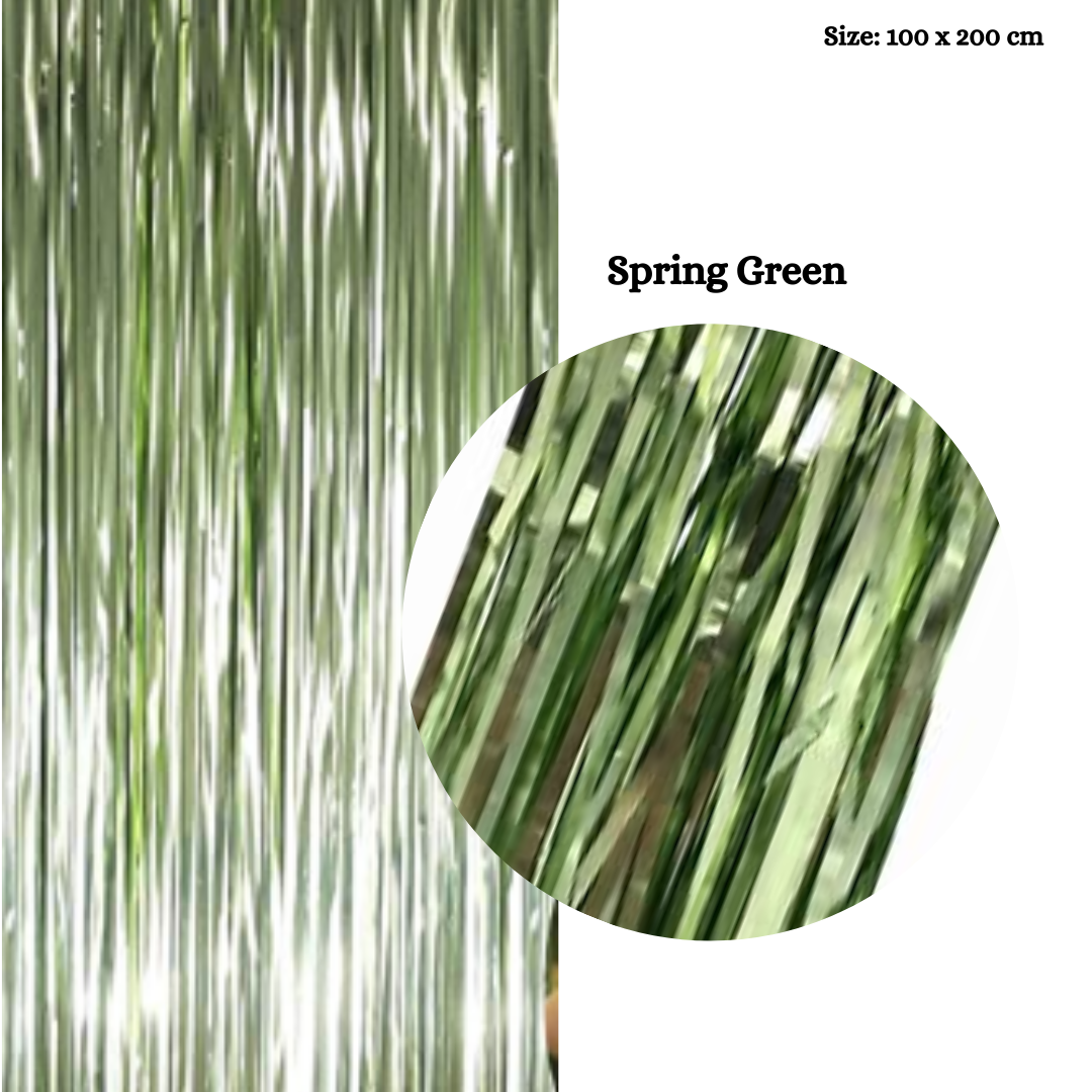 Metallic Foil Rain Curtains