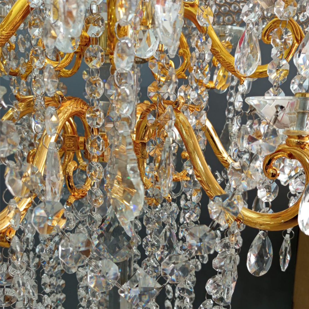 Glass Crystal Cake Stand Table for Rent (Gold and Silver)