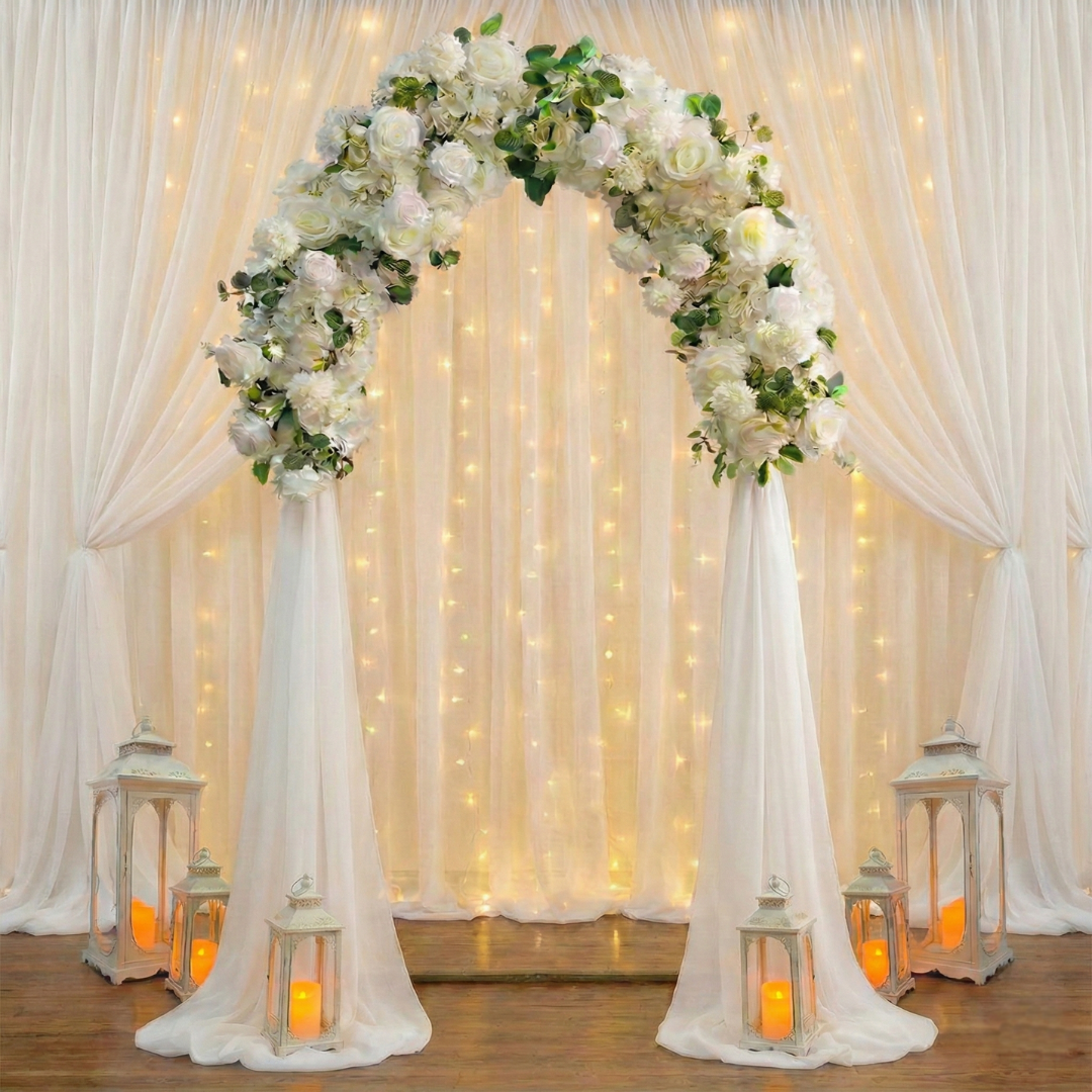 White Artificial Bed Flower for the Rent