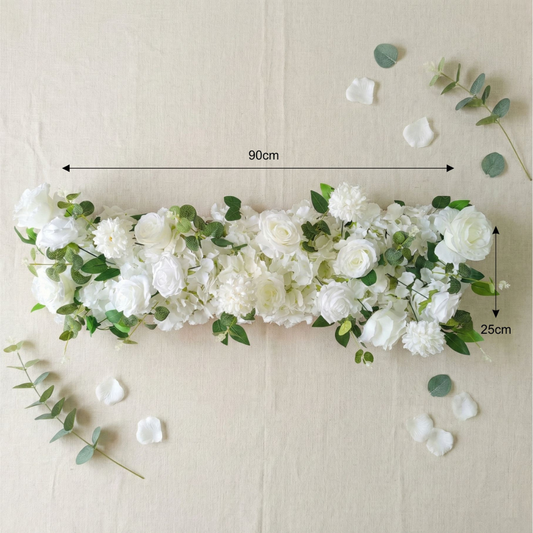 White Artificial Bed Flower for the Rent