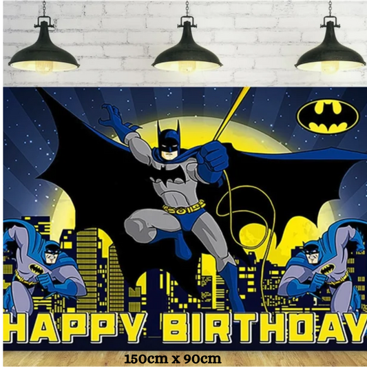 Batman Superhero Birthday Backdrop
