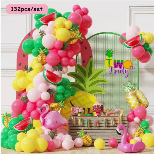 132pcs Fruit Theme balloons garland arch kit