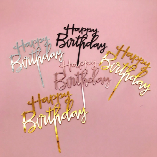 Happy Birthday Cake Topper for Birthday Cake Decoration