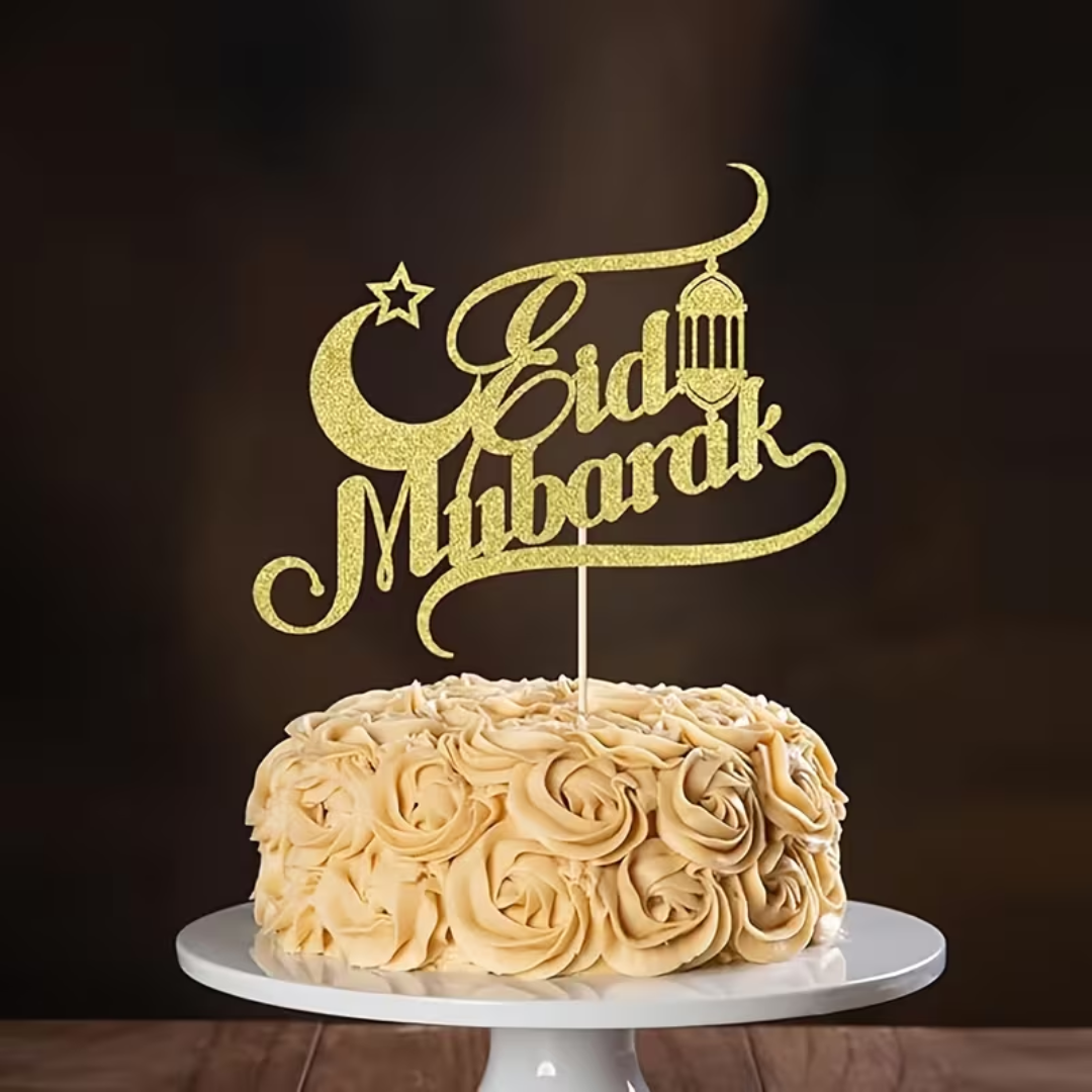 1pcs Eid Mubarak Cake Topper