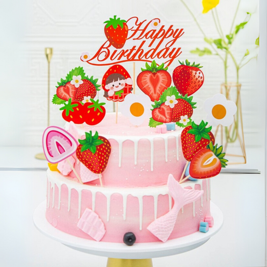Strawberry Cake Topper